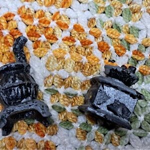 Vintage Black Miniature pot belly Stove Set of 2